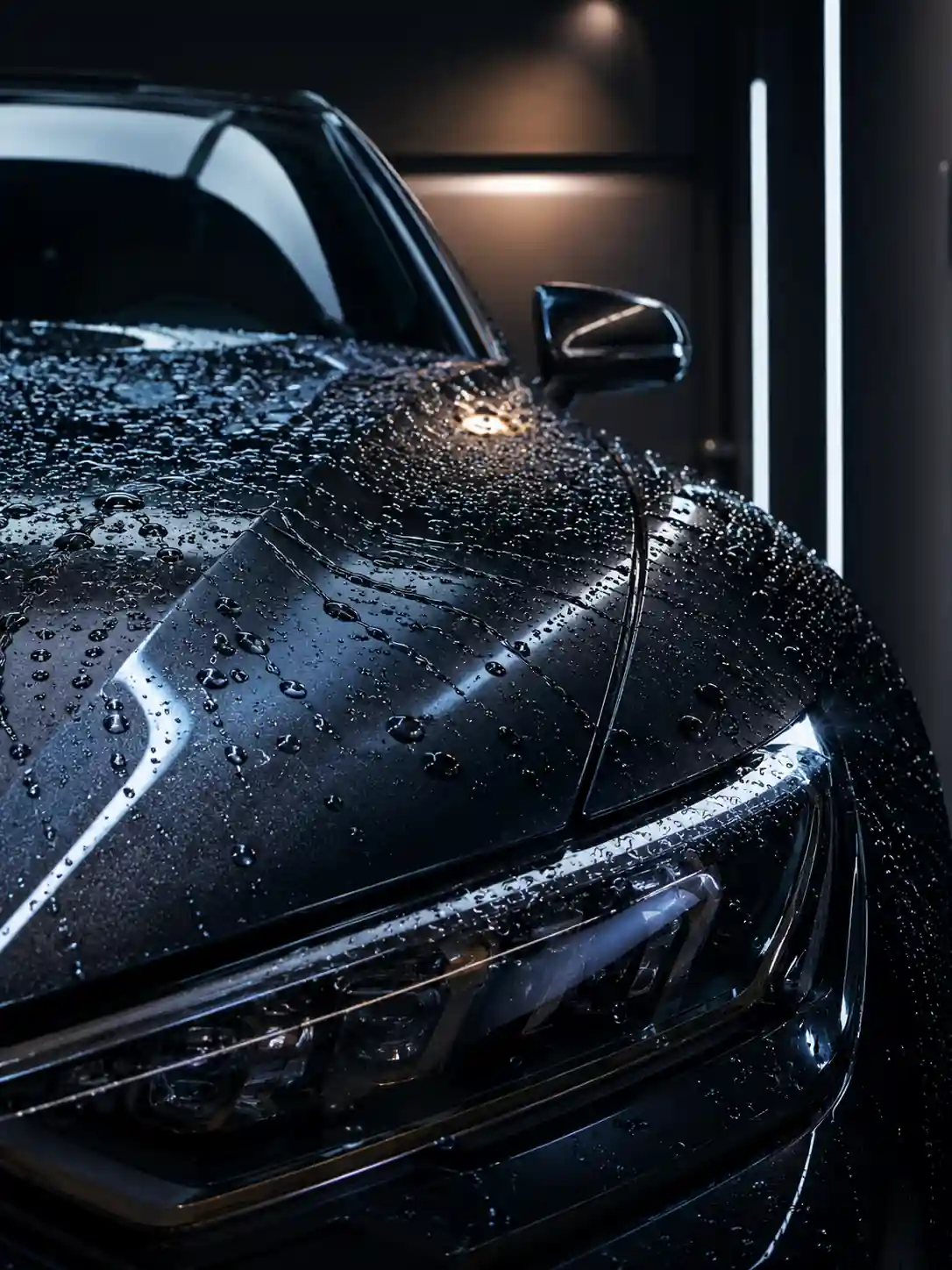Car with hydrophobic XPEL Ultimate Fusion PPF at Monarch West LA