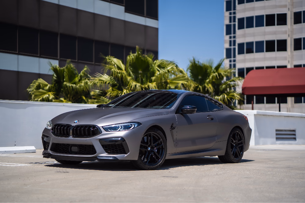 Window Tint on BMW M8 by Monarch Wrap & Tint